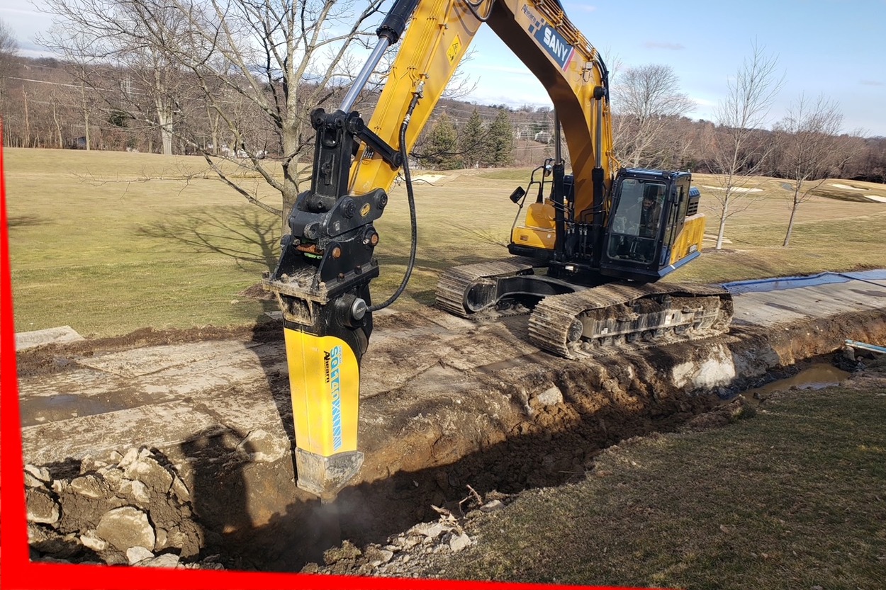 Hydraulic Breaker Projects by A1 Dirtmovers in Shelton, CT
